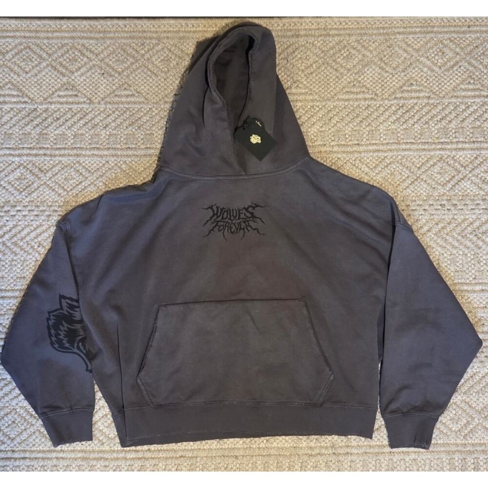 Darc Sport Wolves Forever Hoodie Medium Limited 912/1000 Black Minimal NWT